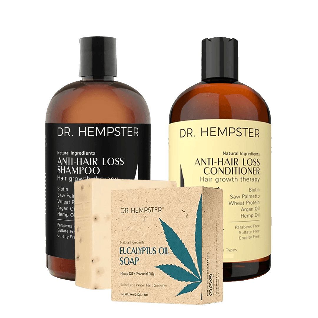 Hair Loss Shampoo & Conditioner and Eucalyptus Soap Kit