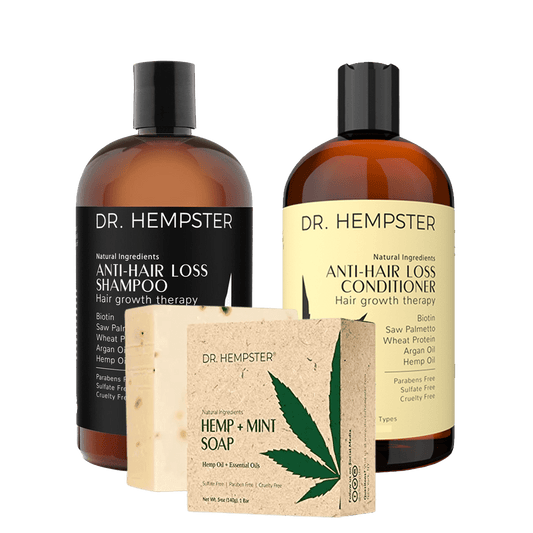 Hair Loss Shampoo & Conditioner and Mint Soap Kit